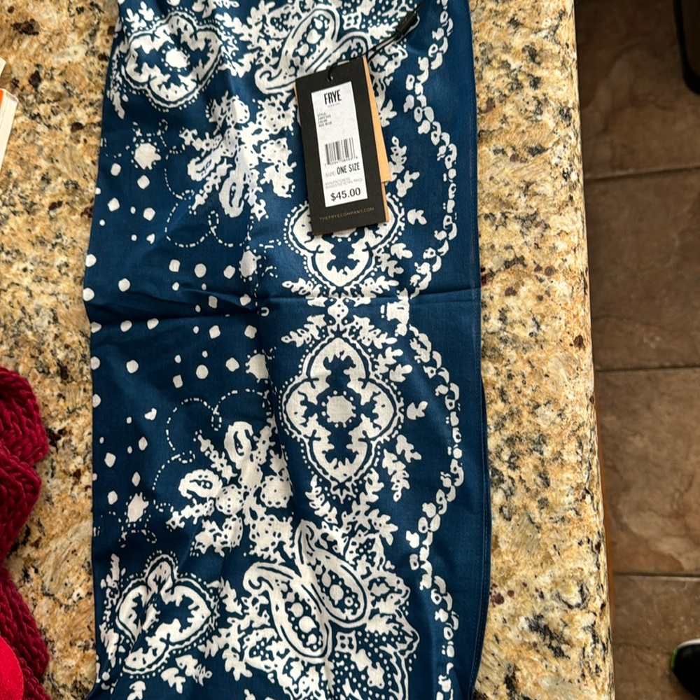 Brand new blue bandanna from Frye